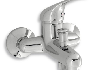 Csaptelepek –  Novaservis Vanová baterie Titania Iris 100 mm, chrom, nástěnná, bez příslušenství,  92024/1,0