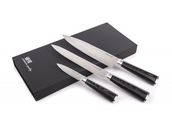 G21 Sada nožů  Damascus Premium, Box, 3 ks