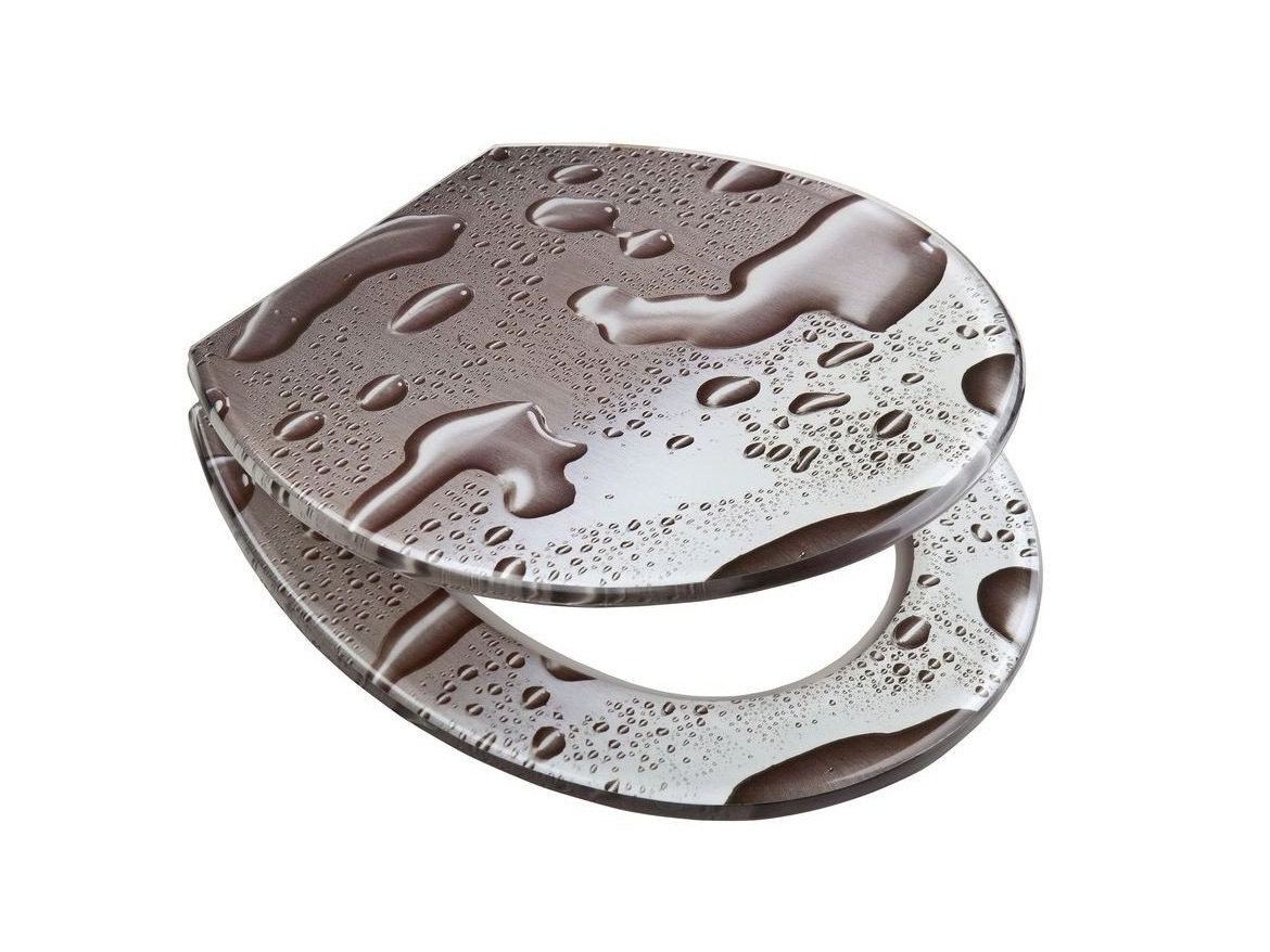 WC sedátka, záchodová prkna Schütte GREY STEEL | MDF, Soft Close