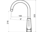 Novaservis Dřezová baterie Nobless Heda, chrom, stojánková,  40713,0