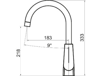 Vodovodní baterie – Novaservis Dřezová baterie Nobless Heda, chrom, stojánková, 40713,0