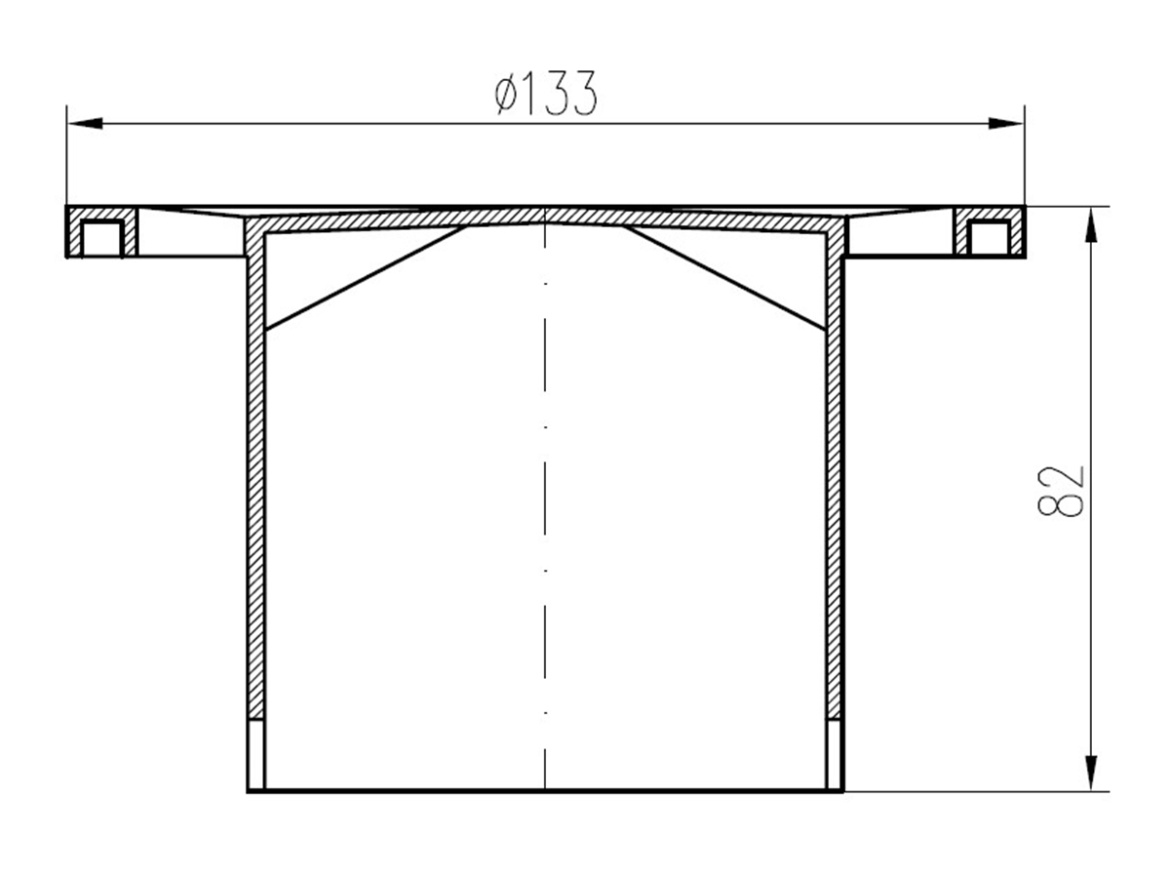 Chuděj ND-Mřížka vysoká PV DN50/84,DN110