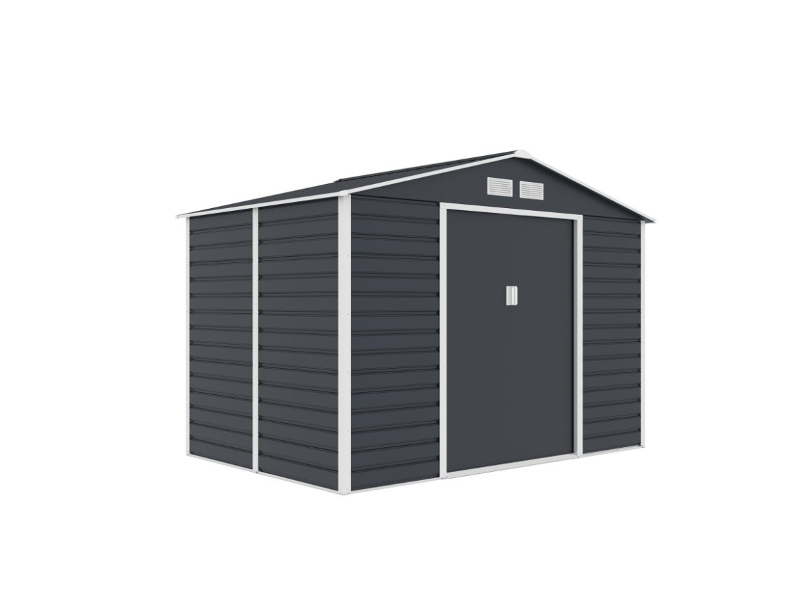 Plechový zahradní domek G21 GAH 529 - 277 x 191 cm, antracitový
