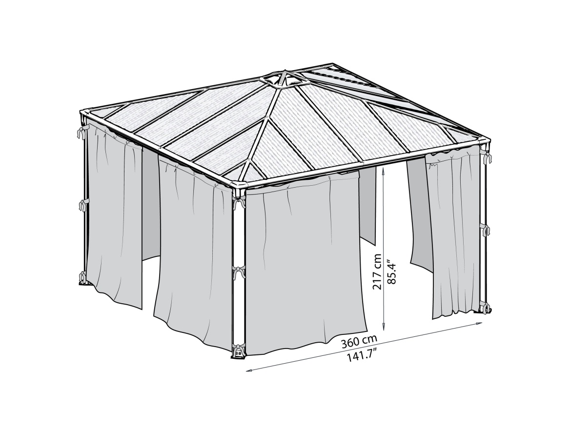 Závěsy Palram Palermo