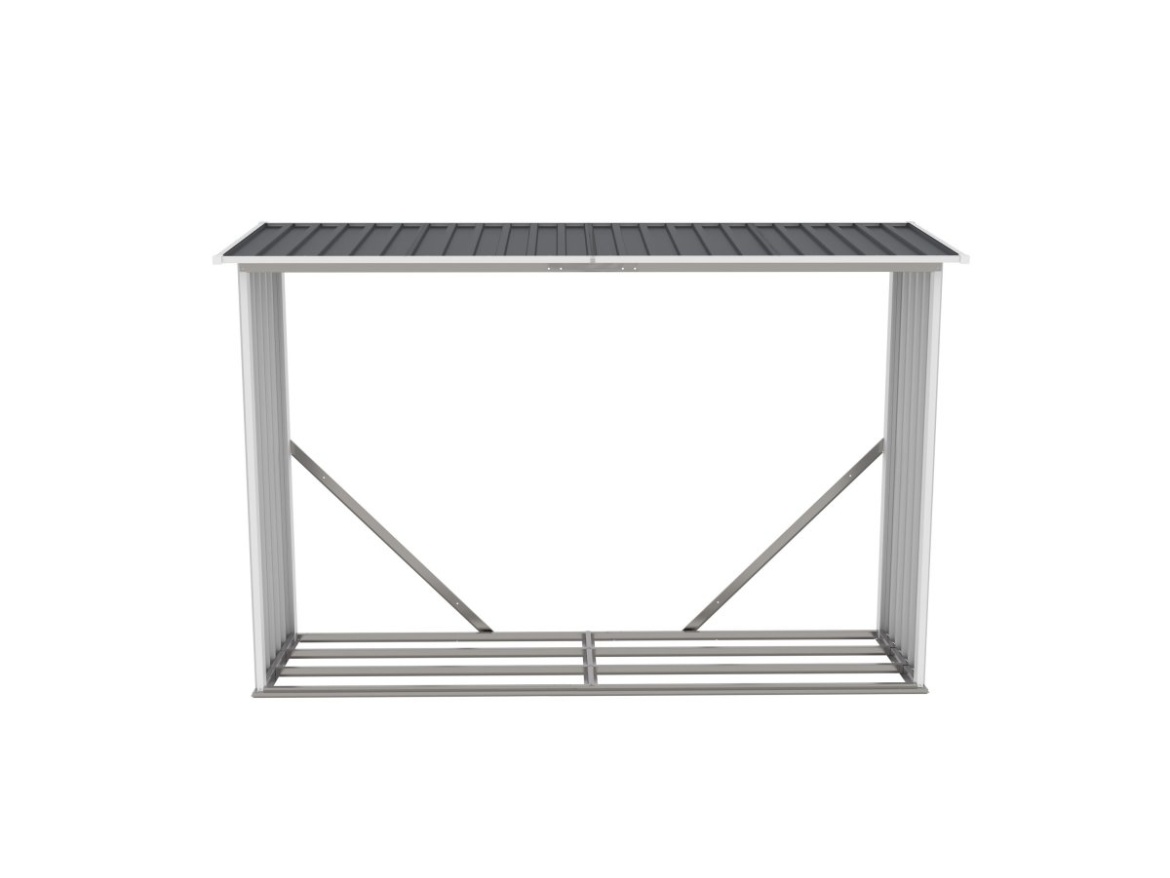 G21 Přístřešek na dřevo  WOH 181 - 242 x 75 cm, antracitový