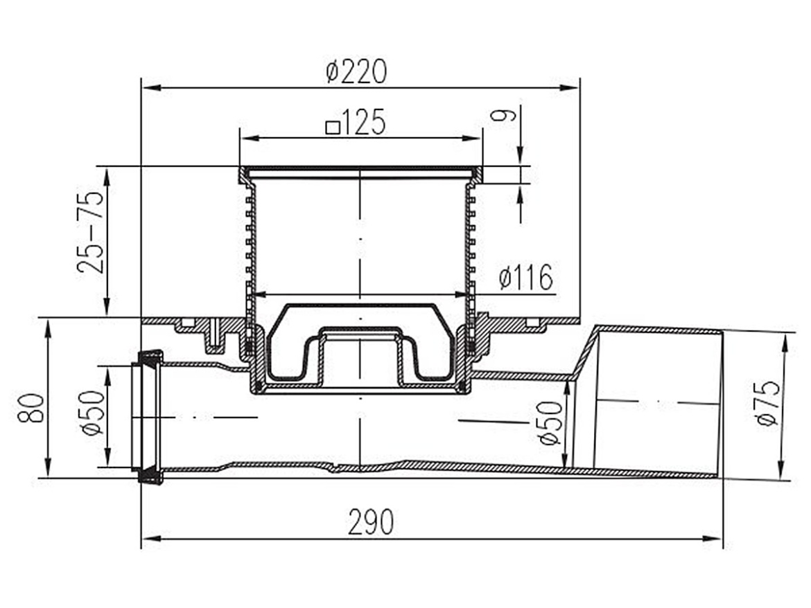 Chuděj Neptun PVP 50/75 (průběžná)