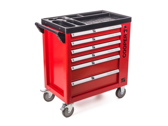 G21 Dílenský vozík  Cooper 6, červený