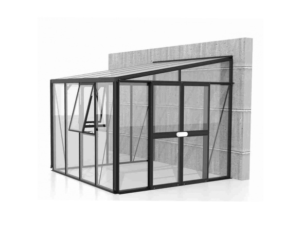 Skleníky k stene zo skla