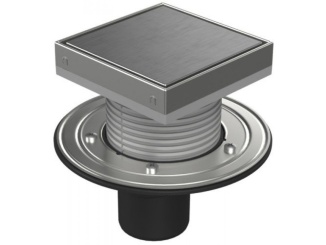 Technická sanita –  Chuděj PVSU 75 (univerzální) 150 x 150 mm, oceľ, Steel, K3, ano