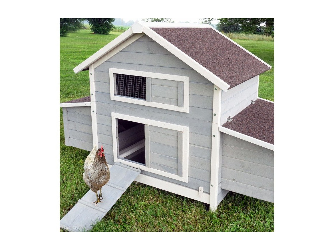 Kurník Scobax Dřevěný kurník a husník s výběhem nebo bez výběhu MARIBOR, 1710x900x1130 mm