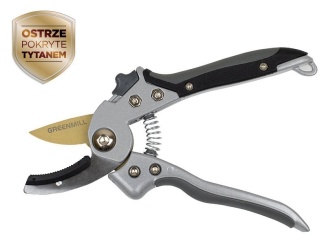 Fű burkolat –  Greenmill Zahradní kovadlinkové nůžky GREENMILL Professional Titanium UP0062T