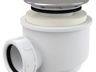 Sprchové kúty – Alcadrain Vaničkový sifon A47CR 60, odpad 40 mm, chrom, A47CR-60