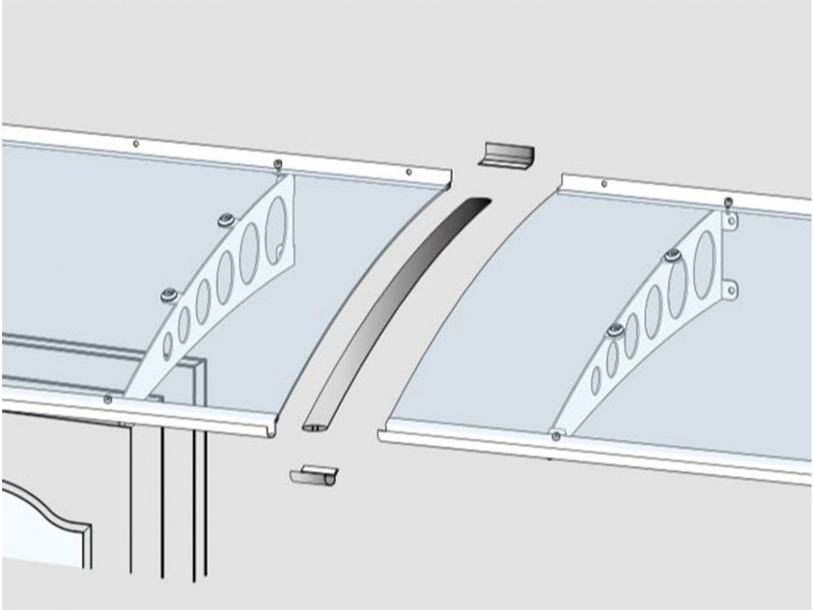 Spojovací díl Gutta pro stříšky PT/G, PT/GR, PT/ET