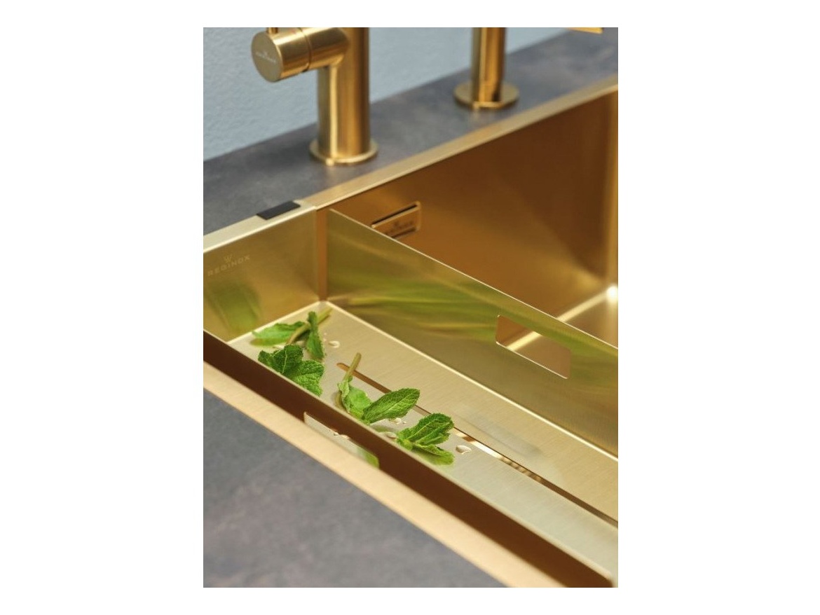 Kuchyňské dřezy Reginox SET Miami 500 Gold + baterie Cano + příslušenství