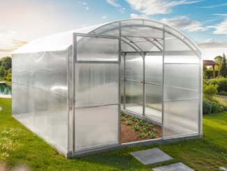 Obloukové skleníky s jeklovou konstrukcí –  Alto 10 x 3 m polykarbonát 6 mm