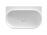 Ravak Umývadlo Yard 80, bez otvoru pre batériu, bez prepadu, antracit