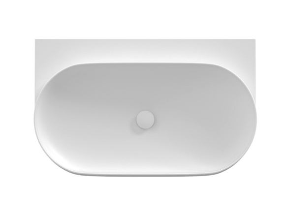 Ravak Umyvadlo Yard 80, bez otvoru pro baterii, bez přepadu, Alabaster Pink