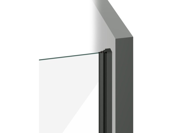 Ravak COSD2 110, čierna+transparent