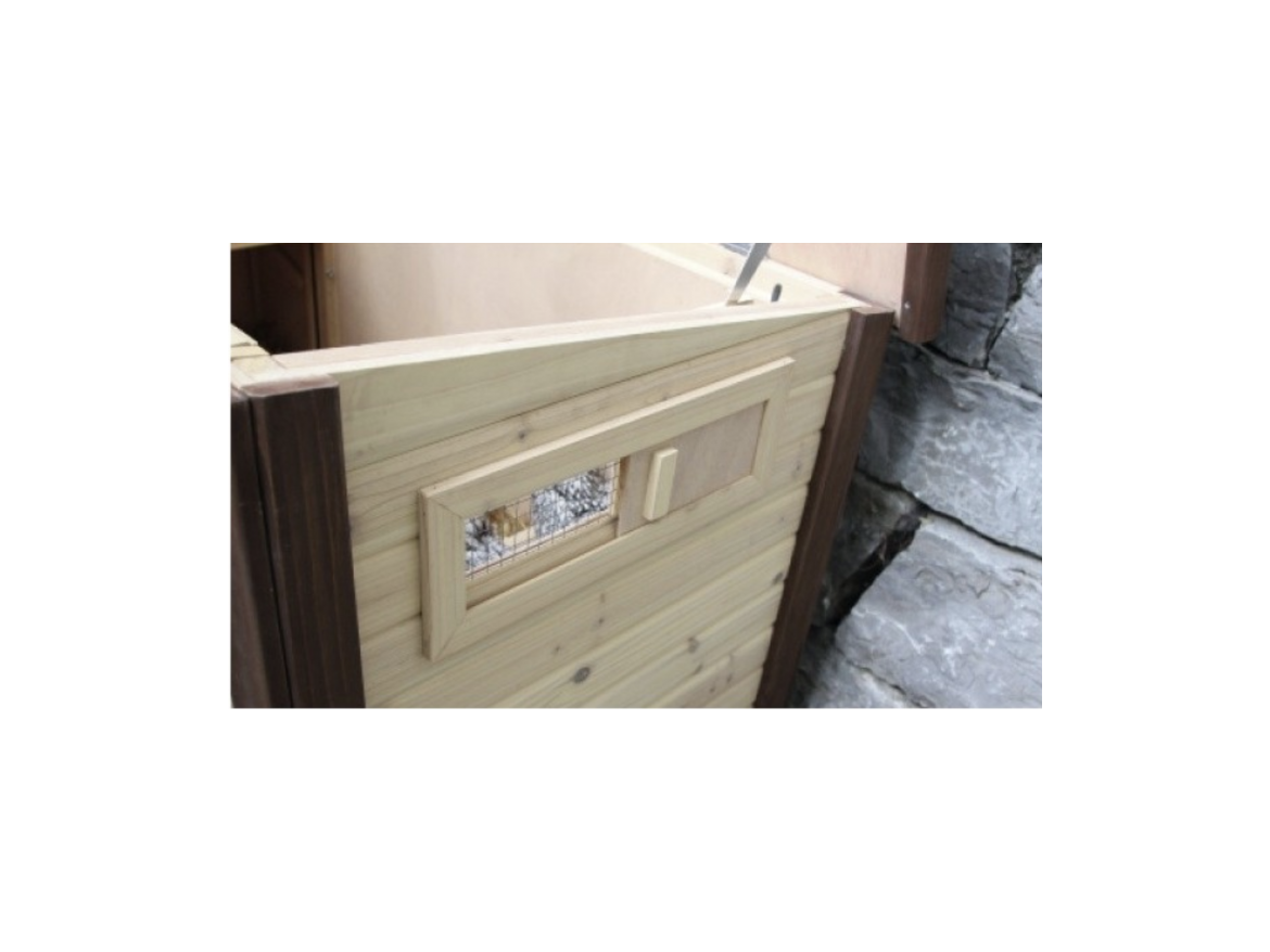 Vyhrievaný drevený kurník Scobax Cloudy