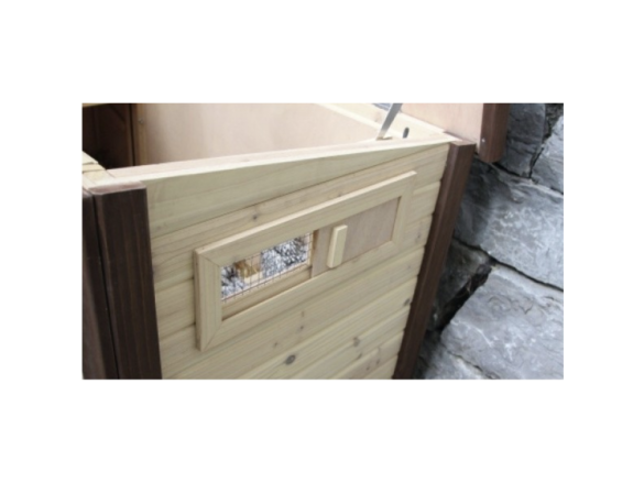 Vyhrievaný drevený kurník Scobax Cloudy