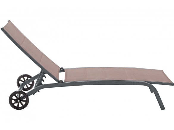 Home & Garden Zahradní lehátko Ibiza Alu Taupe / Grey