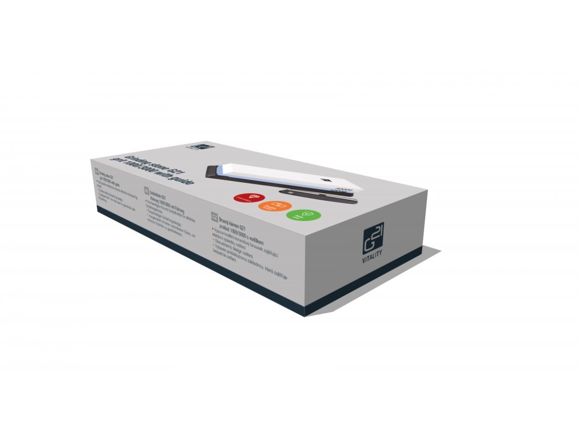 G21 Brusný kámen  zrnitost 1000/3000 s vodítkem