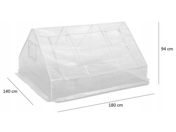 VespaGarden Zahradní pařeniště / fóliovník 180x140x94cm - zelený