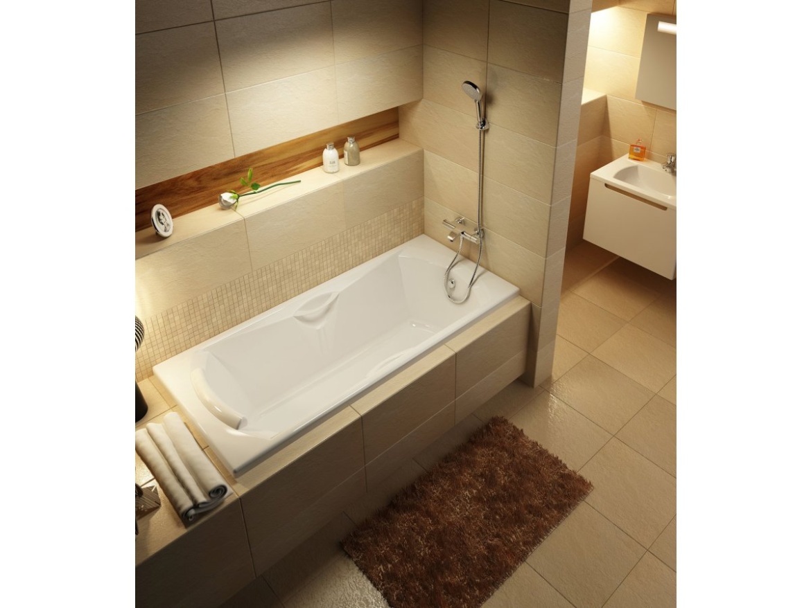 Ravak TE 082.00CR Termostatická vanová nástěnná baterie bez sprchového setu, chrom