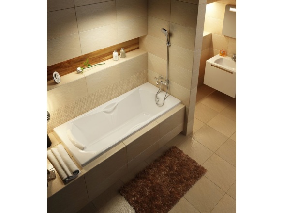 Ravak TE 082.00CR Termostatická vanová nástěnná baterie bez sprchového setu, chrom