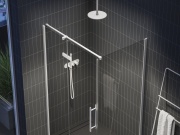 Ravak COPS 90, biela matná+transparent