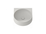 Ravak Umývadlo Yard 40, bez otvoru pre batériu, bez prepadu, Smoke Grey