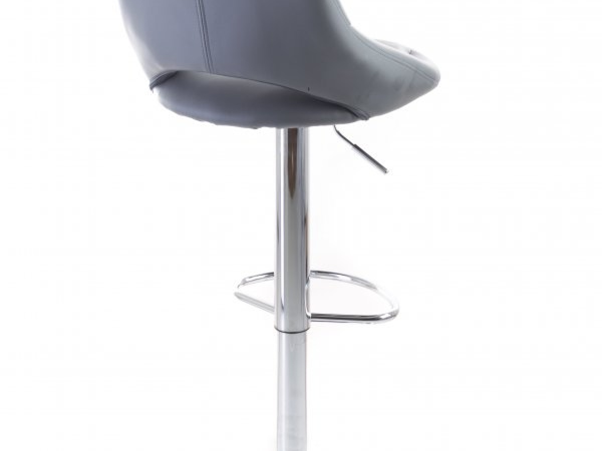 G21 Barová židle  Aletra koženková, prošívaná grey