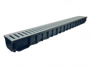 Covernit Plastový odtokový žlab A15 s pozinkovanou mříží (set 3 ks)