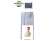 Scobax Automatická dvířka na kurník 2.0-komplet DUAL-baterie+adaptér