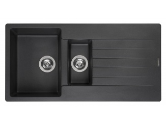 Tartozékok a következőhöz: Kuchyňské baterie Helika black metallic fekete