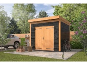 Tuindeco DIY roofing Almelo 300x300 horizontal walls impregnated black