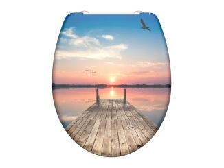 WC-k, bidék és piszoárok –  Schütte SUNSET SKY | Duroplast, Soft Close