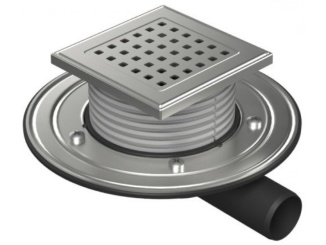 Technická sanita –  Chuděj PVBU 40 (snížená, univerzální) 125 x 125 mm, oceľ, Gate, K3, ano