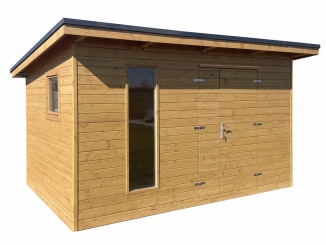 Dřevěné zahradní domky na nářadí Bohemit –  Bohemit Shiran 3,0 m x 3,5 m