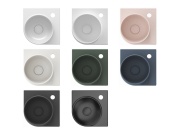 Ravak Umývadlo Yard 28 C, s otvorom pre batériu, bez prepadu, Grey Green