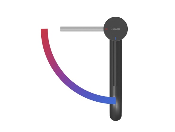 Ravak ES 012.01CR Umyvadlová stojánková baterie BeCool 190 mm bez výpusti, Chrome