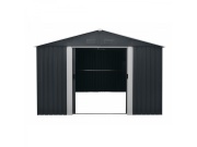 Zahradní domek kovový 3 x 3,7 m se sedlovou střechou antracit Riwall PRO RMSA 12x10 Anthracite