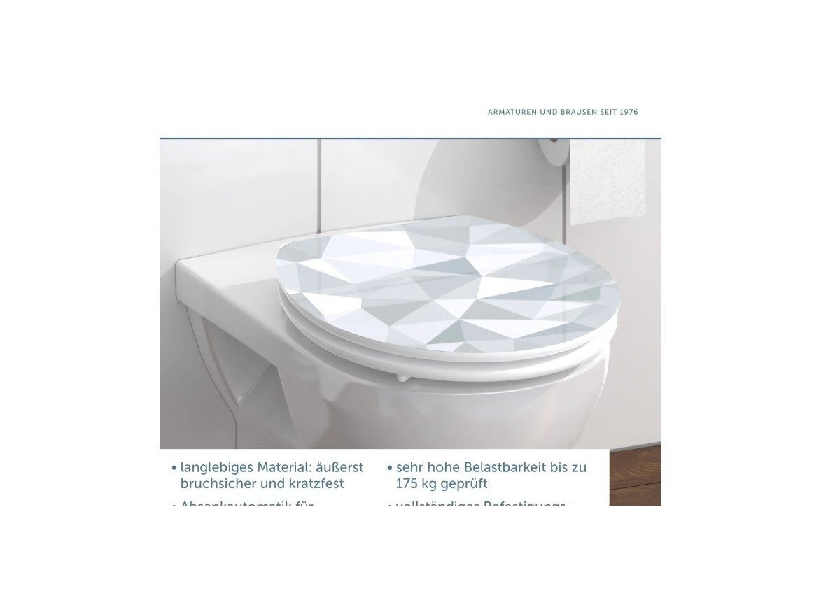 WC sedátka, záchodová prkna Schütte DIAMOND | MDF HG, Soft Close