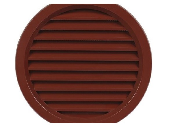 Haco Větrací mřížka kruhová d 140 mm, se síťovinou, hnědá,  0404