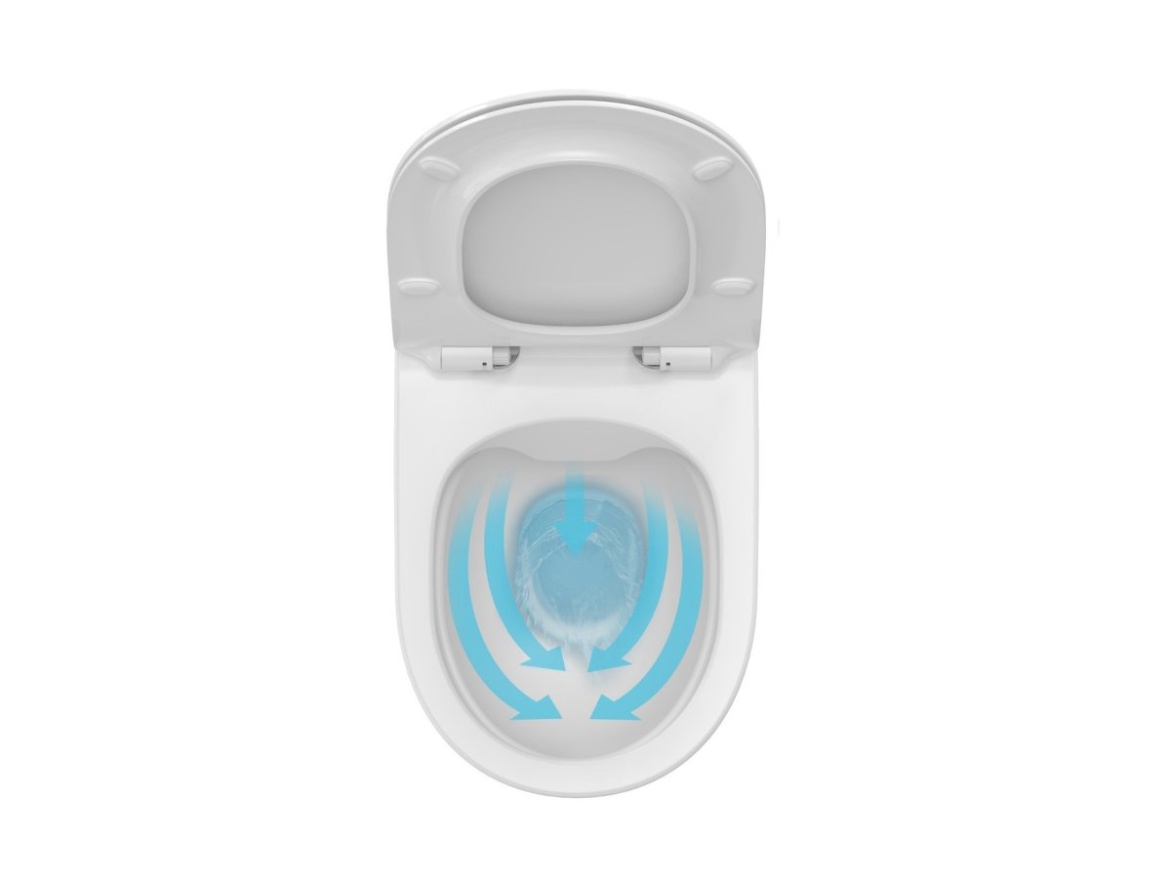 Ravak WC Ypsilon RimOff, závesné, biela