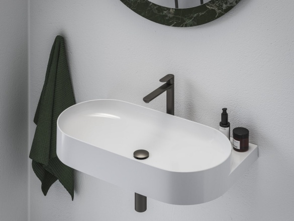 Ravak EL 014.11WV Umývadlová batéria BeCool 220 mm bez odtokovej armatúry, White Velvet