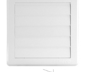 Větrací mřížky –  Haco Větrací mřížka 150 × 150 mm, gravitační, bílá,  0215