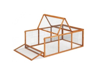 Výbehy –  Scobax Dřevěný výběh pro králíky a drůbež - přírodní