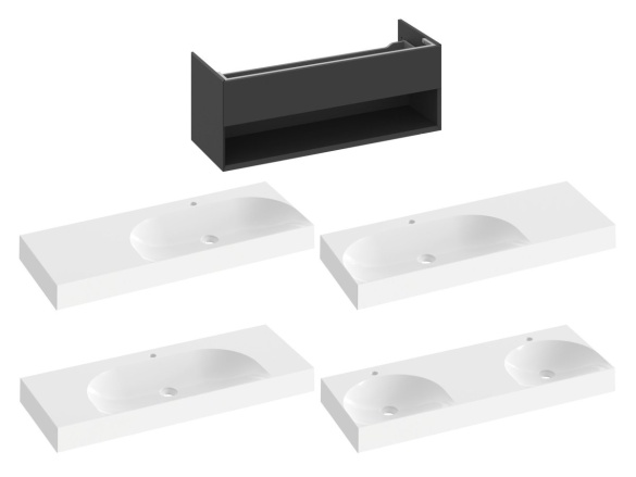 Ravak SD Lite 120 skříňka pod umyvadlo bílá