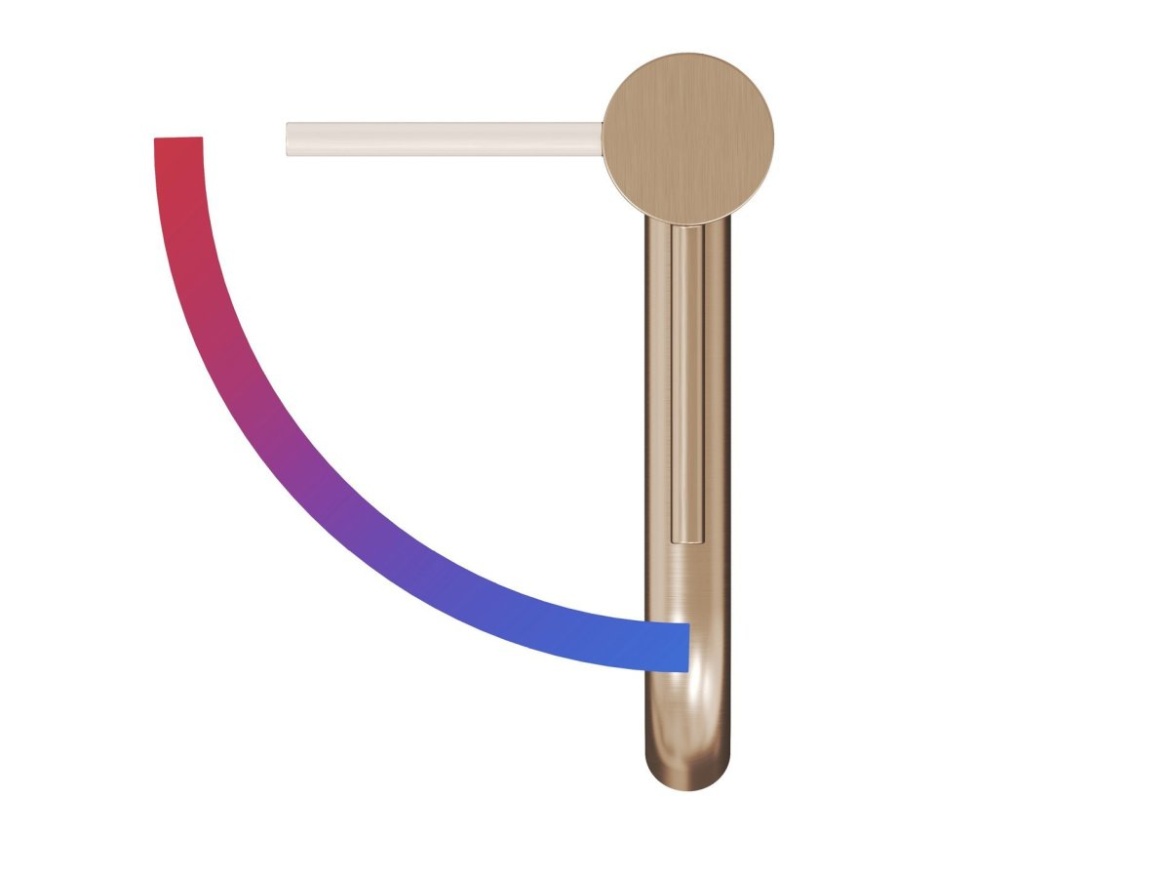 Ravak ES 014.61GLB Umyvadlová stojánková baterie BeCool 250 mm bez výpusti, zlato kartáčované